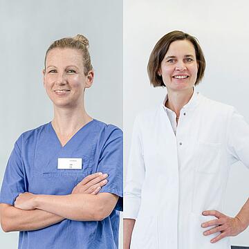 Dr. Catharina Trüg und Lisa Schmedes, ZNA St. Josefskrankenhaus